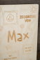 Preview: Zeugnismappe aus Holz personalisiert – Bausteine-Design